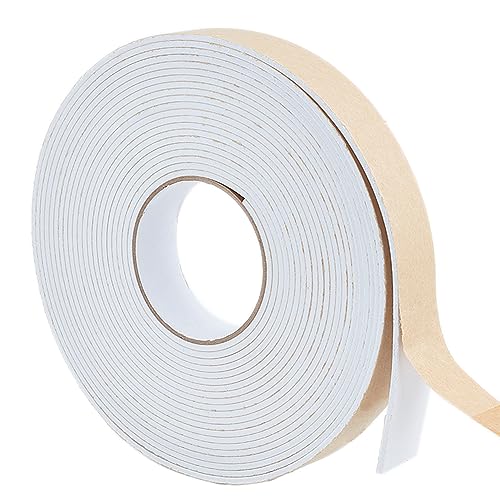 BENECREAT Cinta Tiras Selladoras de Espuma Blanca 10m, Burlete de Espuma de Alta Densidad de 30 mm X 3 mm para Muebles, Coches, Altavoces, Equipo Deportivo BENECREAT Cinta Tiras Selladoras de Espuma Blanca 10m, Burlete de Espuma de Alta Densidad de 30 mm X 3 mm para Muebles, Coches, Altavoces, Equipo Deportivo