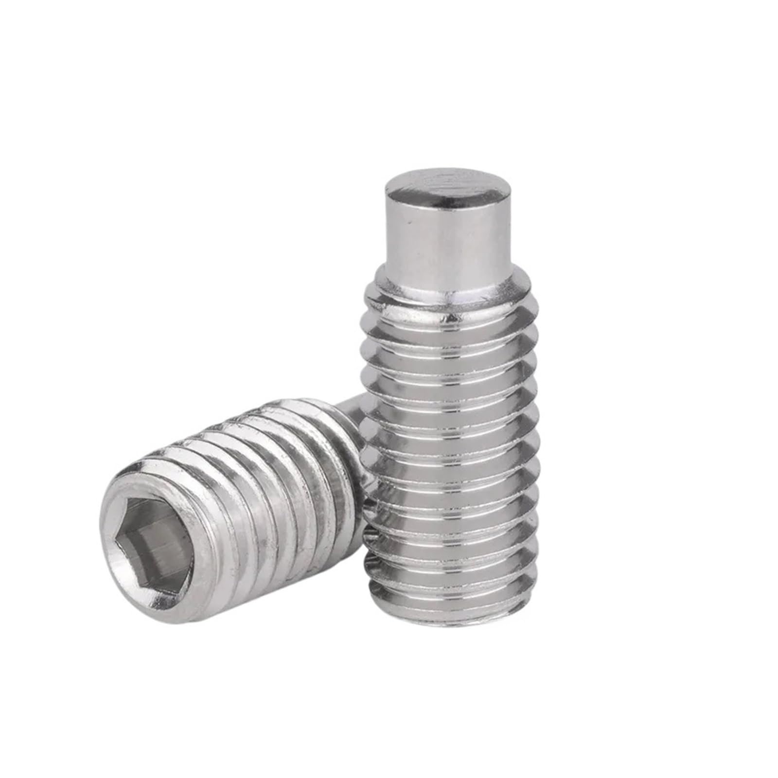 Tornillos de cabeza hueca Llave Allen Juego de 5 tornillos de fijación hexagonales de acero inoxidable 304 con extremo convexo.(35mm)