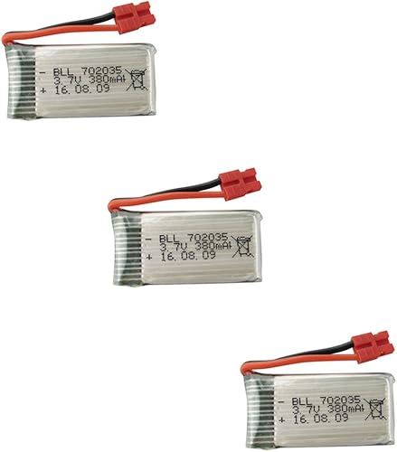 sea jump 3 unids 3.7 V 380 mAh Li batería para SYMA X5A-1 X15 X15C X15W control remoto helicópteroaviones partes Quadcopter Li batería