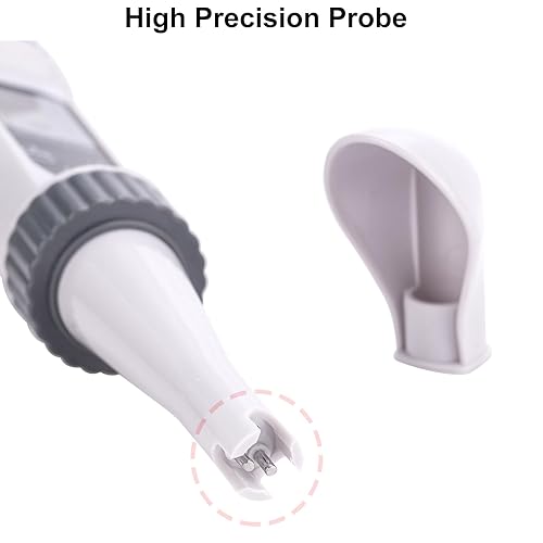 Miniatura 4 de Probador de sal de piscina, sal de alta precisiónECS.GTemp 4 en 1, probador de salinidad para piscina de agua salada, medidor de salinidad digital