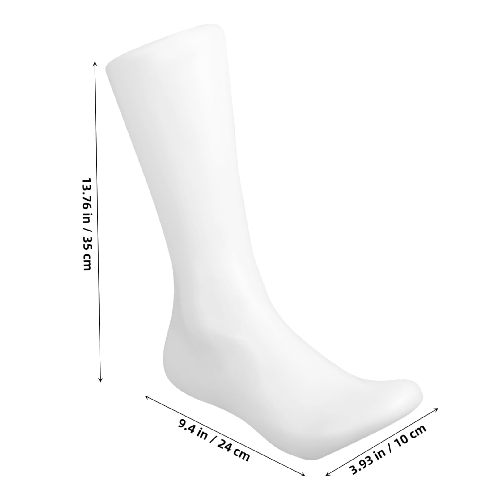 STOBAZA Socks Foot Model Display Stand White Foot Mannequin for Retail Photo Shoots