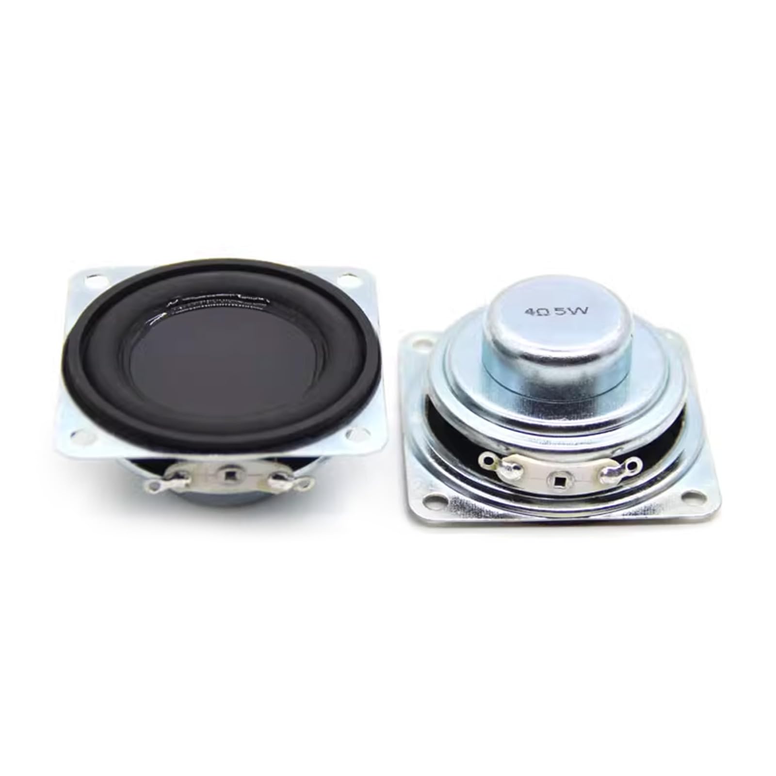 MLWSKERTY 2Pcs 45MM 4 Ohm 5W Full Rubber Side NdFeB Portable Loudspeaker Sound Home Theater