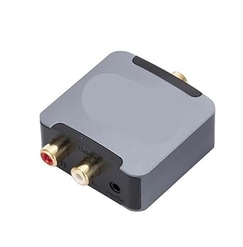 192KHz 24bit S/PDIF Digital to Analog Converter Optical Toslink Coaxial R/L R/CA 3.5mm Ja-ck for P;S/5A