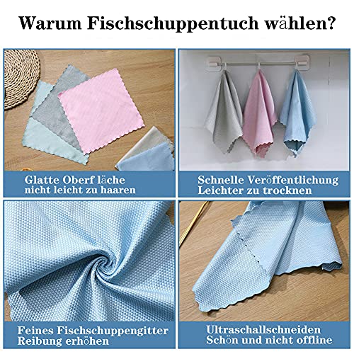 Visschubben Microvezeldoekjes, Superabsorberende Golfachtige Visschaaldoekjes Zonder Sporen, Gebruikt Om De Keuken… - Image 4