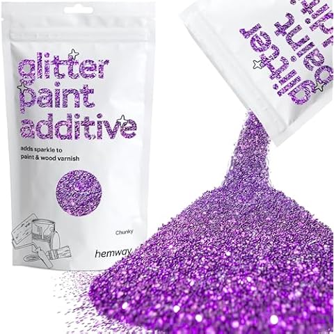 Hemway Purple Glitter Paint Additive 100g Cover