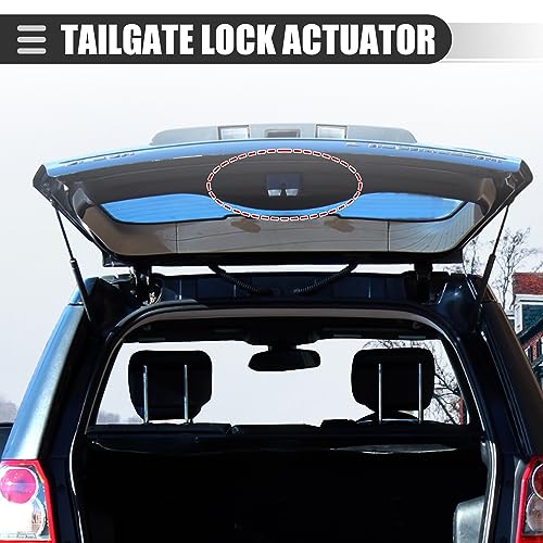 Image of Motoforti Trunk Latch Actuator Assembly, Rear Liftgate Tailgate Lock Actuator, for Toyota Sequoia 2001-2007, Plastic Metal,No.69301-0C010 /64680-0C010