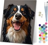 Photo Gallery cane dipingere con i numeri adulti con telaio, dipingere con i numeri animale, diy paint by numbers kits con 3 pennelli e pigmento acrilico, hobby creativi adulti, decorazioni casa 30x40cm 2-1446 Photo Gallery cane dipingere con i numeri adulti con telaio, dipingere con i numeri animale, diy paint by numbers kits con 3 pennelli e pigmento acrilico, hobby creativi adulti, decorazioni casa 30x40cm 2-1446