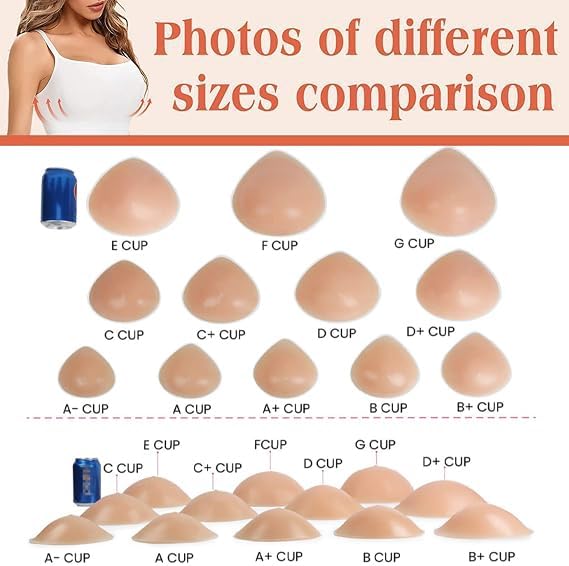 1つの部分のシリコーンの胸は自己接着100-600g/部分を形作る 乳房切除術の人工物の三角形のブラの増強物の挿入物 凹面のパッドの