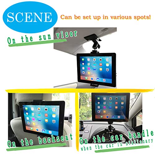 Suporte de carro Nanmara para tablet iPad e clipe de smartphone para viseira solar, Tablet & Smartph
