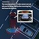 Rückfahrkamera Kennzeichenhalter mit 2 Parksensoren + LED Abstandsanzeige, 8 Lichter Rückfahrkamera, 170° Weitwinkel, IP67 Wasserdicht