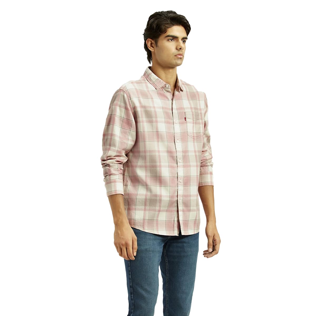 Levi's Men's Slim Fit Shirt (32907-0535_Rose - Image 3 thumbnail