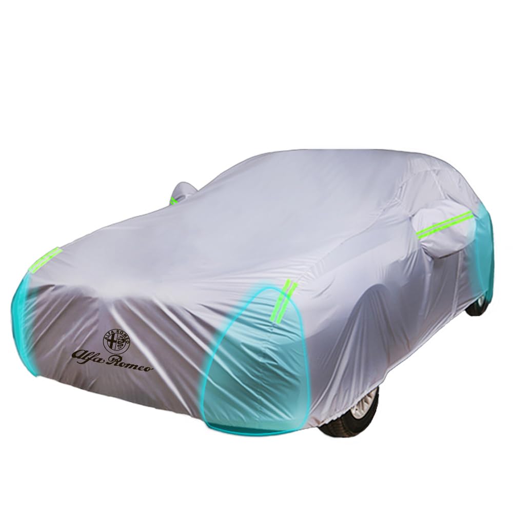 Advanced Customization Car covers for Alfa Romeo GT (Type 937) V6 / JTS/JTD/Twin-Spark 2003-2011, All Weather Protection Tensile Tear Resistant Oxford Cloth Car Cover,Grey