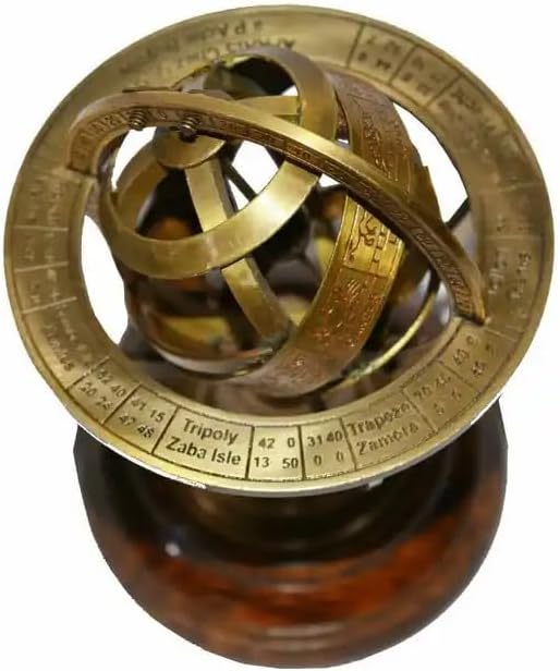 Nautical Brass Globe Zodiac Table Top Armillary Sphere Globe For Home Office Decor And Collectibles Item