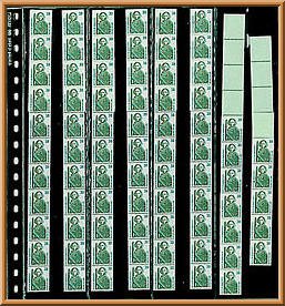 Lindner 838 Feuilles transparentes pour roulettes classeur 18 trous