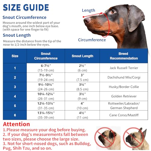 BARKLESS Dog Muzzle, Soft Basket Silicone Muzzles for Dog, Best to Prevent Biting, Chewing and Barking, Allows Drinking and Panting, Used with Collar - Thumbnail 3
