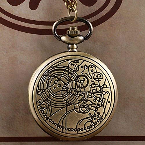 Montre de poche en bronze steampunk, le raffinement d'un ensemble avec chaîne - 7