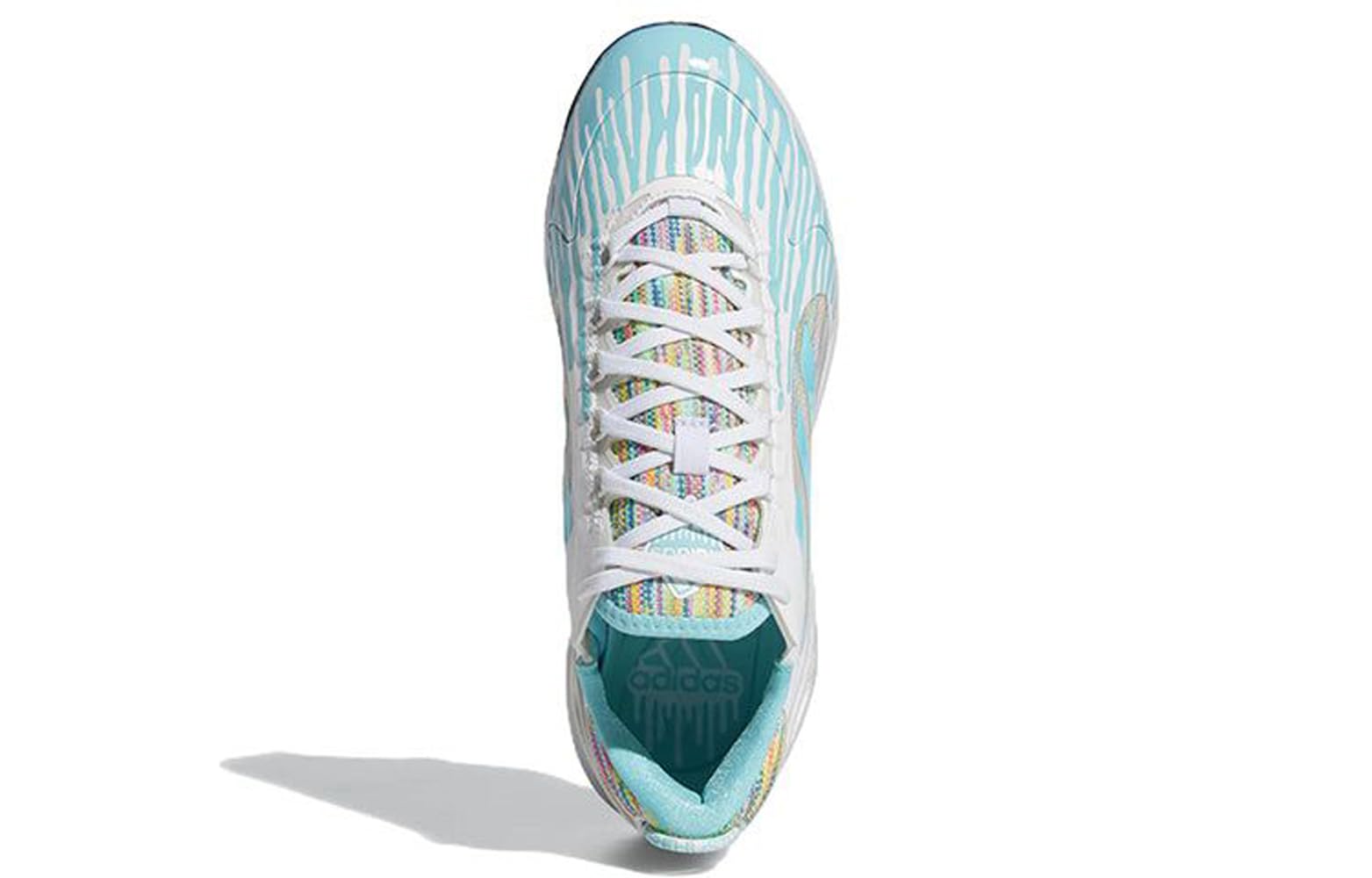 adidas Womens PureHustle 2 Elite Dripped Out Softball Cleats, White/Pulse Aqua/Shock Pink, 9.5