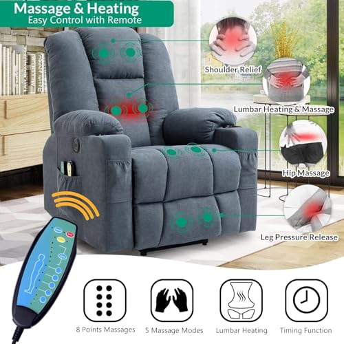 Sillón reclinable con masaje y calor Otro miniatura 4