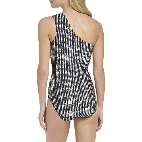 Calvin Klein Standard Shoulder Strap Starburst Pleating Removable Soft Cups One Piece Swimsuit3
