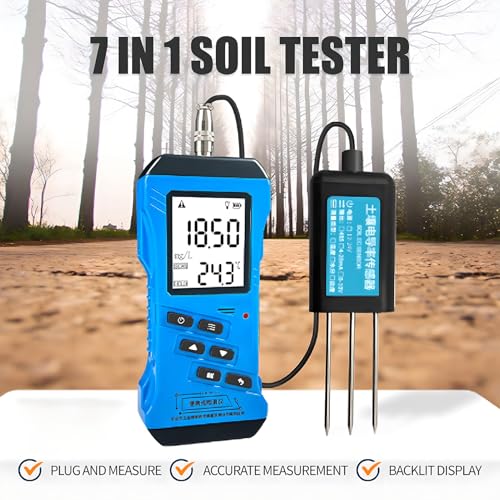 Testeur de sol kit d'essai jardin pH numérique LCD rétro-éclairé humidité ferme