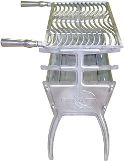 Gimenes churrasqueira de alumínio fundido 81cm desmontável fácil de mo