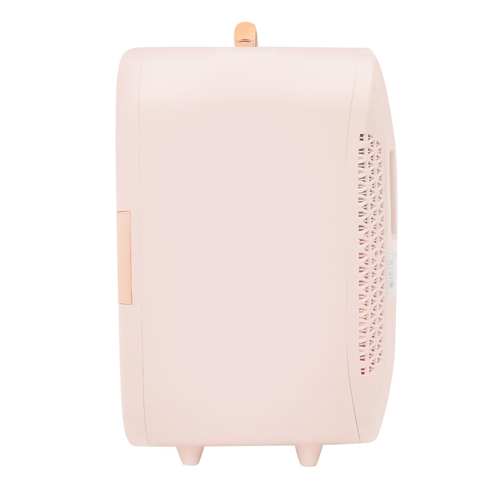 Mini Kühlschrank Kosmetik Autokühlschrank mit Schminkspiegel Temperaturregelung 22°C Kühl&Max. 60℃ Heizfunktion 12V/220V, LED-Leuchte mit drei Helligkeitsstufen für Autos Büro 20dB (Rosa)