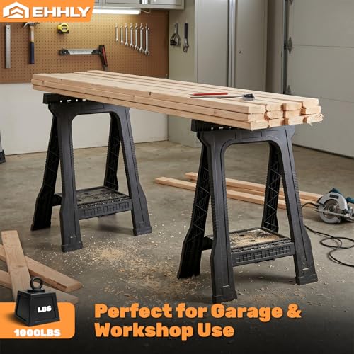 EHHLY Folding Sawhorses