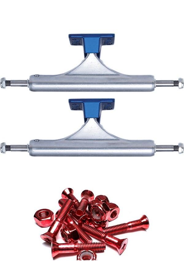 Slappy Truck Company ST1 Classic Hollow Polished/Blue Skateboard Trucks - 5.4