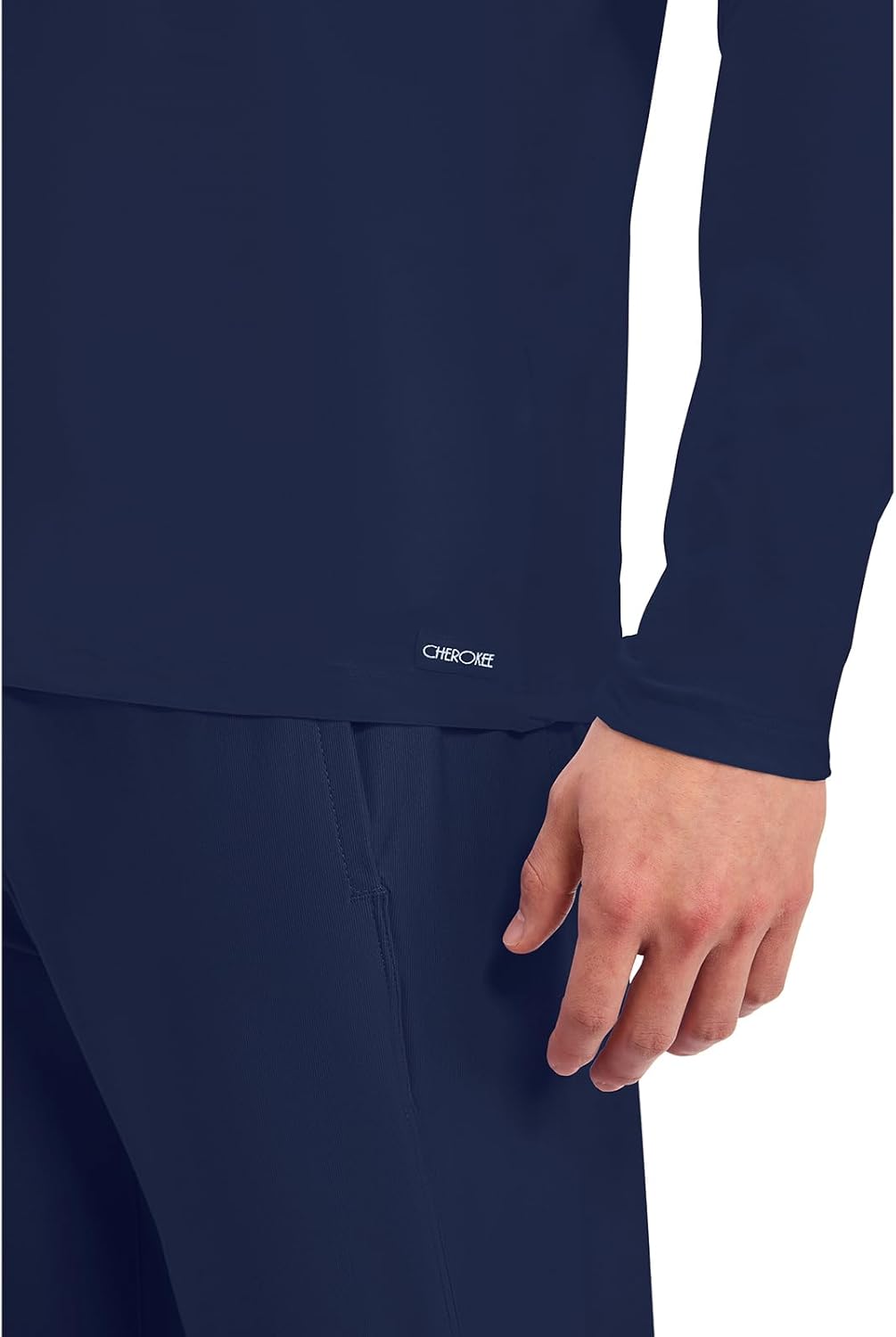 Cherokee Men's Long Sleeve Underscrub Tee Modern T-Shirt with Crew Neck - CK807 - Image 3