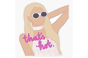 Paris Hilton 'That's Hot' Waterproof Vinyl Decal Sticker for Embellishing Cars, Laptops,...