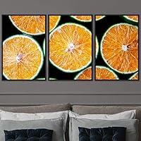 3 Piece Framed Canvas Wall Art Colorful Fruit Canvas Prints Home Artwork Decoration for Living Room,Bedroom - 16