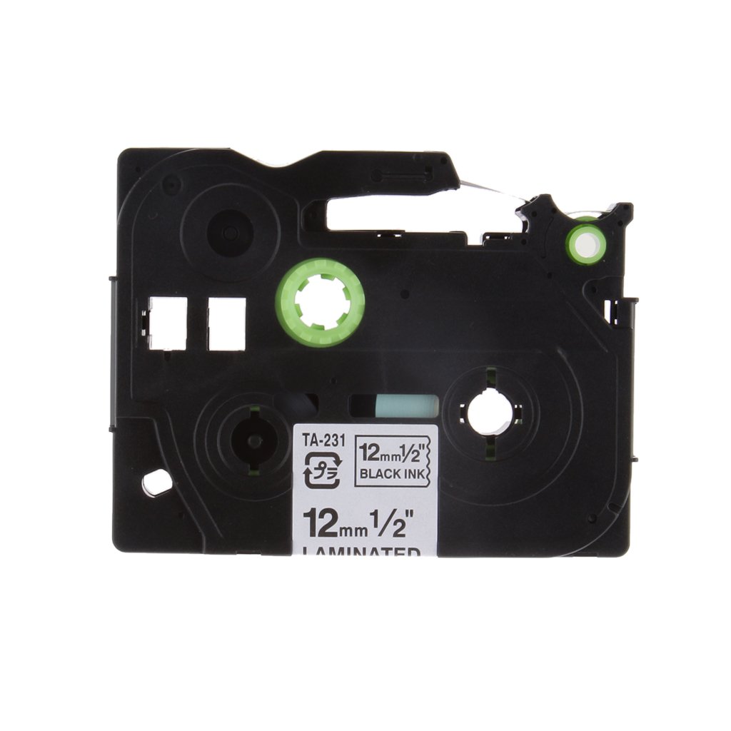 Compatible for Brother P-Touch Tze Printer Laminated Label Tape Maker 12mm x8mTZE-231