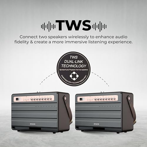 Image of Aiwa MI-X450 Pro Enigma high Efficiency Audio with Retro Styling, Rose Gold, Medium