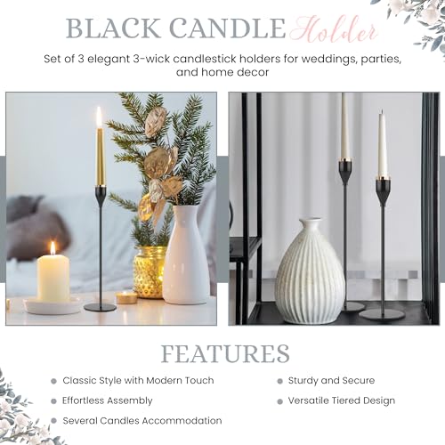 Calla Lily Love 1234 Candle Holder, Modern Metal Taper Candle Holders thumb #3
