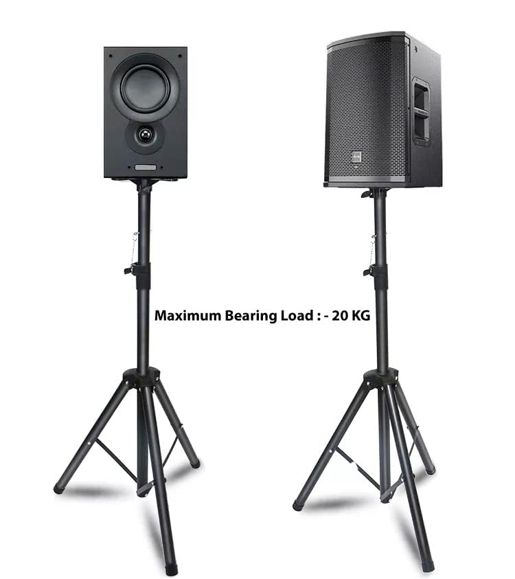 Audiovan Floor DJ PA Speaker Stand Professional Tripod Structure, Adjustable Height,Heavy Duty PA DJ Speaker Stand 36" to 60" Steel (5 FEET) - Image 8 thumbnail