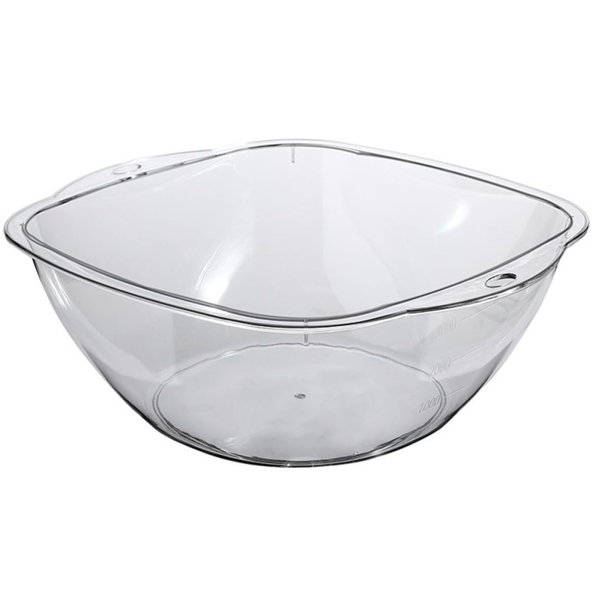 Lavabo en plastique transparent solide idéal pour votre soin du visage en salon