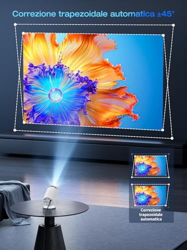Miniatura 7 de Proyector Inteligente De 28 000 Lúmenes, Compatible Con Netflix 4k Integrado, Proyector Einyoumily 1080p, Wi-Fi 6 Y Bluetooth, Enfoque Eléctrico Y Corrección Trapezoidal 4d 1080p