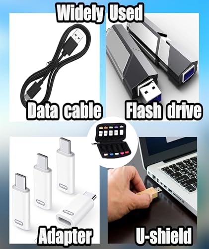 Image of Storage Bag for USB, Organizer Holder for USB Flash /Drivethumb Drives, Pen Drives, External Hard Drives for Tech Professionals, Students, Travelers