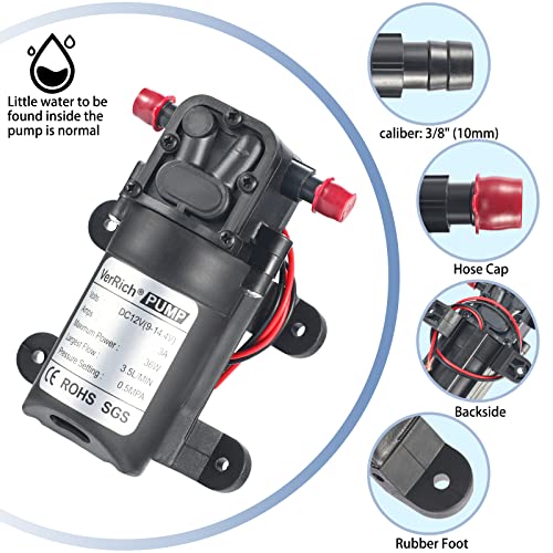 Pompe à eau 12V VerRich pour résoudre les problèmes de faible pression - 3