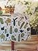 Cactus Theme Vinyl Tablecloth for Texas Western Garden Succulent Floral Green cacti Desert Unique Fun Party Theme (52 in x 70 in. Rectangle)