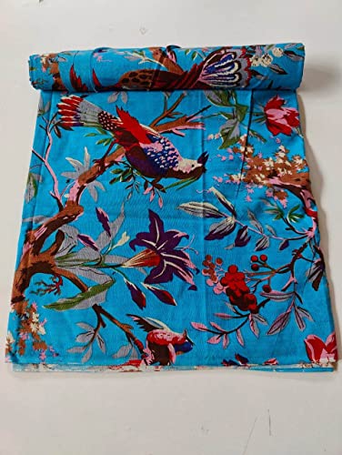 Image of Floral Printed Cotton Fabric Cloth Hand Block Print Fabric Women Material Running Jaipuri Hand Block Printed Women Dress Material Kurtis Natural 44 inch Inches Width 2.5 Meter (Pattern 31)
