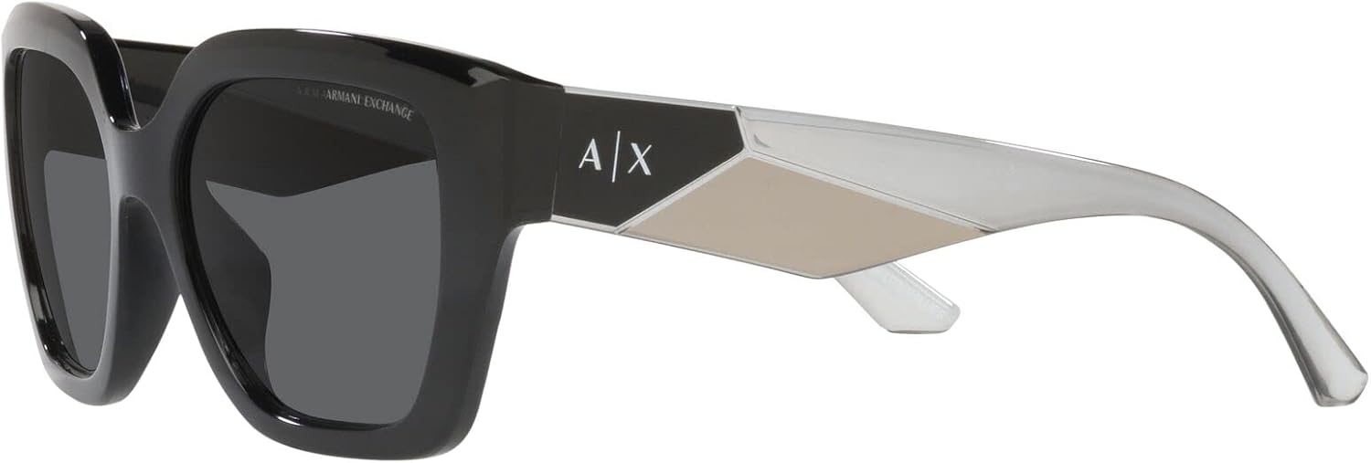 Armani Exchange womens Ax4125su Universal Fit Rectangular Sunglasses