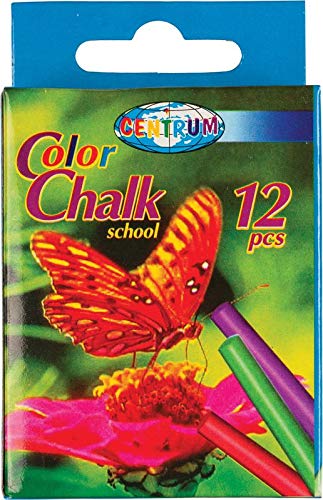 12pcs Assorted Colour Chalk Sticks for Black Board Art & Craft |School | Office | Restaurant| Bar Specials Menu (3 Packs)