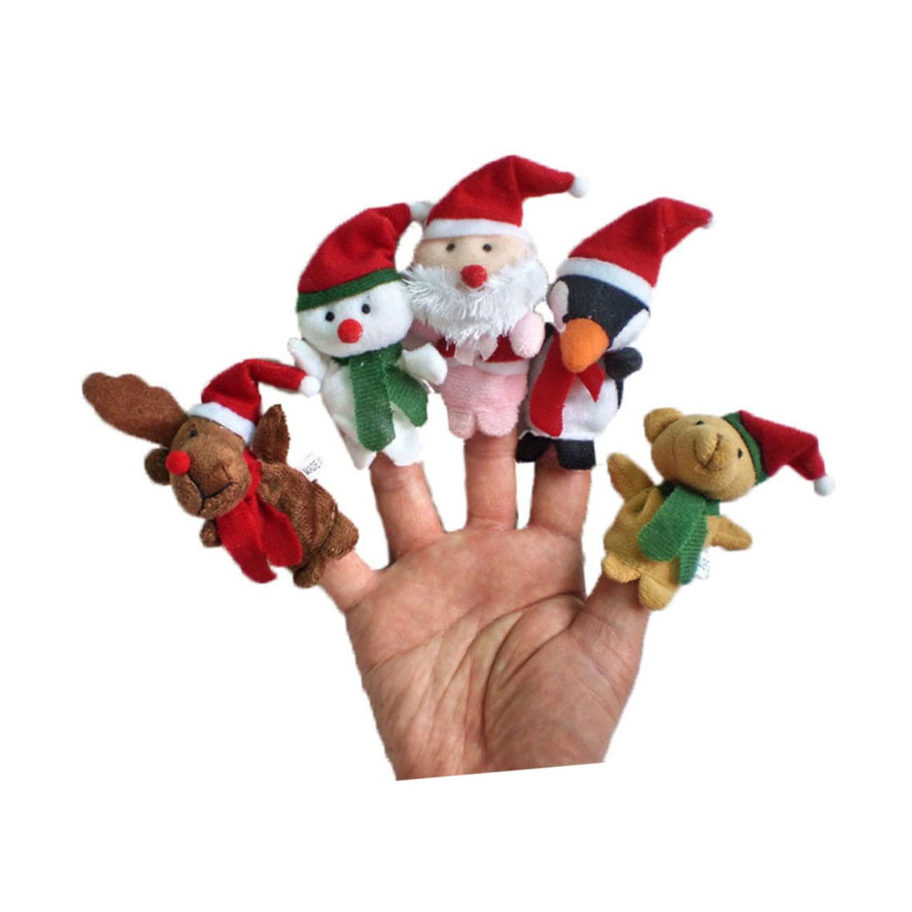 Toyvian 33 Piezas Muñeca De Dedo De Dibujos Animados Marionetas De Dedo para Niños Muñeca De Dedo para Niños Juguete De Animales Munecas Muñecos Bonecas Navidad Marioneta De Dedo