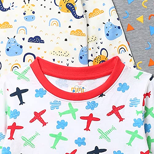 Image of MINITATU Baby-Boy's Animal Print Regular Fit T-Shirt