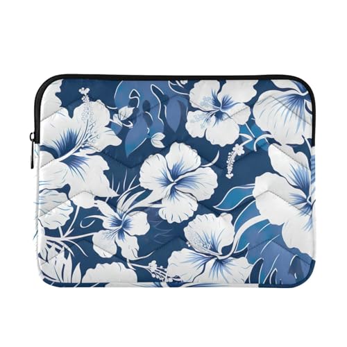 Funda para Laptop 13-14 Pulgadas Azul Floral J JOYSAY