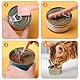 6 Stück 2.5/2.9/3.3in Katzendosendeckel, Silikon mit Löffel Katzenfutter Dosendeckel, Grün/Rosa/Grau Universal Futterdosen Deckel, Geeignet für Katzenfutter- und Hundefutter-Dosen und Mischlöffel