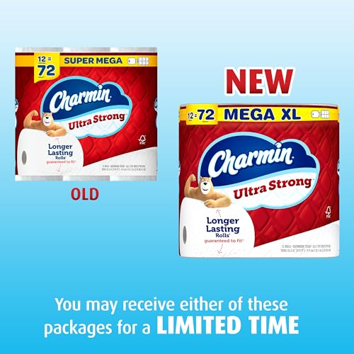 Image of Charmin Ultra Strong Toilet Paper 6 Mega XL Rolls, 363 Sheets Per Roll (Packaging May Vary)