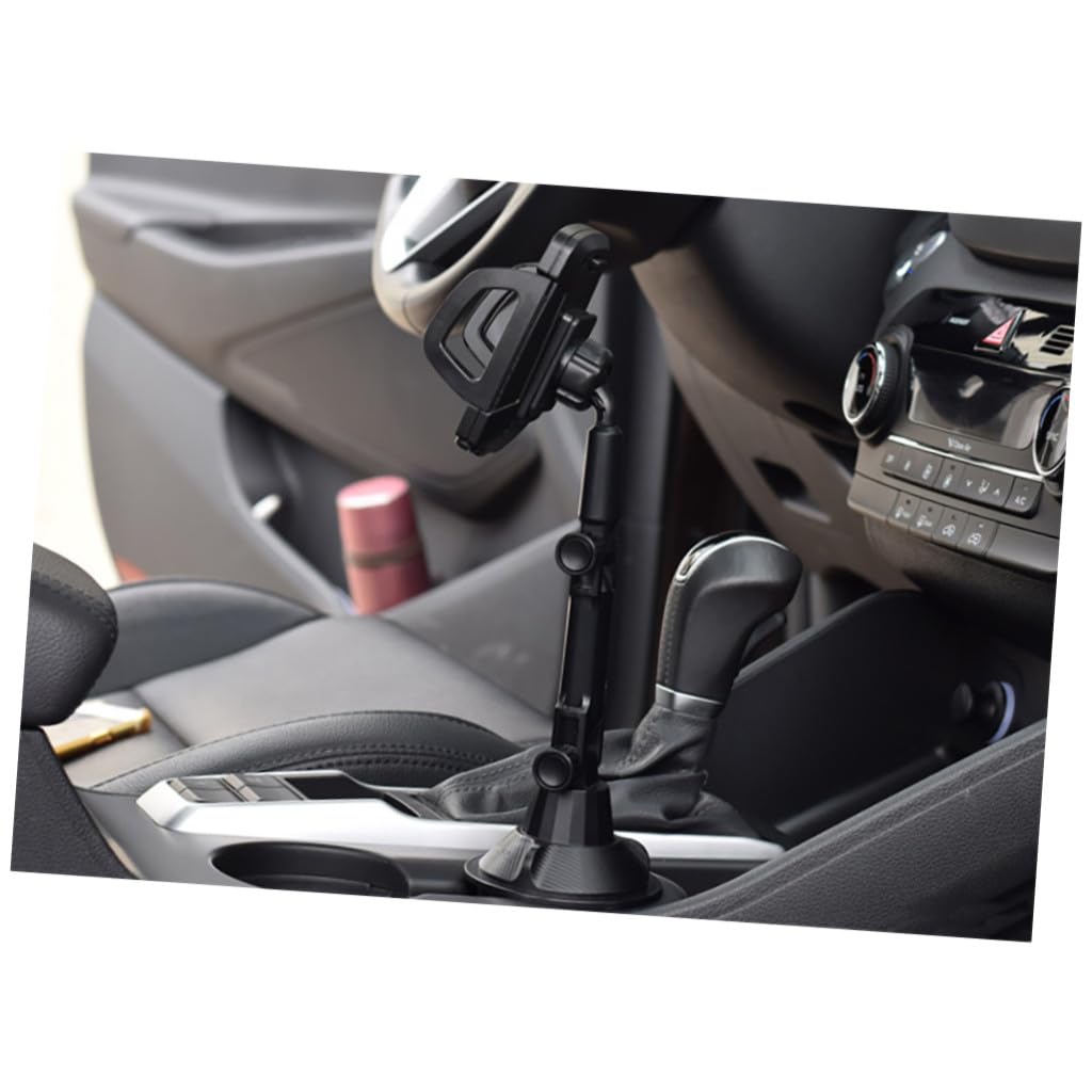 Toddmomy Porta Tazza per Auto Regolabile in Plastica Nero Supporto Cellulare Leggero e Angoli di Visualizzazione Regolabili per Smartphone in Auto