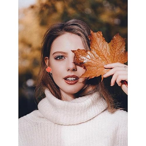 8-16 Pairs Thanksgiving Earrings for Women, Fall Earrings Set Harvest Pumpkin Turkey Maple Leaf Dangle Earrings Autumn Party Earrings Holiday Gifts2